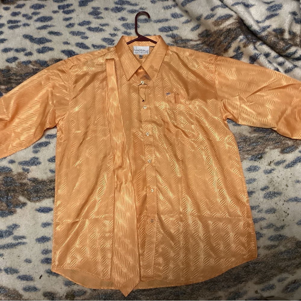 VIRGOLA DRESS SHIRT WITH TIE AND HANKERCHIEF.